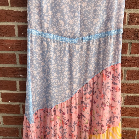 Anthropologie Eywasouls Natalia Paneled Printed Voile Maxi Dress Size Small - Picture 5 of 15